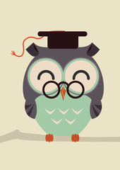 owl  teaching on a brunch