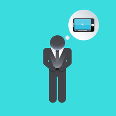 Vector flat modern business background. Eps 10