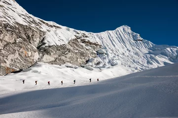 Rolgordijnen Imja Tse or Island peak climbing, Everest region, Nepal © ykumsri