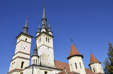 Fototapeta na wymiar Mikołaja Kościół Brasov, Rumunia Detale architektoniczne