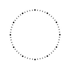 Fototapeta premium Clock dial with arrows on white background