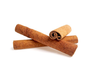 Cinnamon isolated on white background