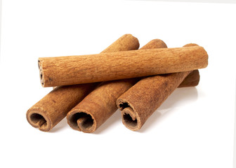 Cinnamon isolated on white background