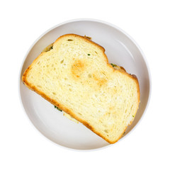 Toasted sandwich on plate