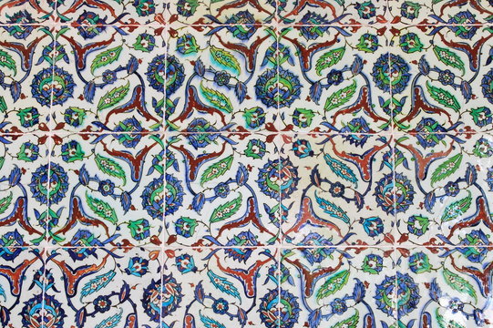 Turkish tiled wall