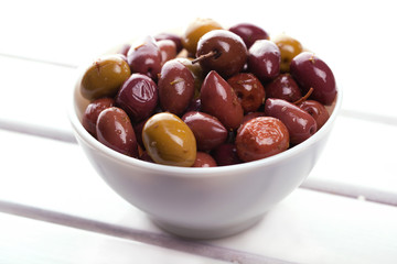Olives in a bowl