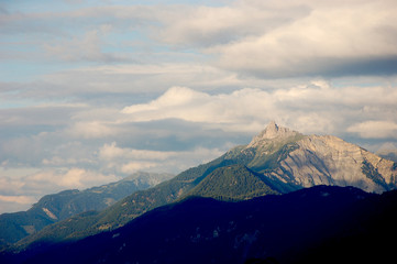 Fototapeta na wymiar Wonderful natural landscape of Alps, central Europe