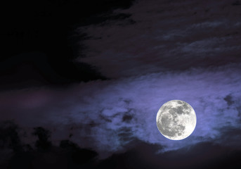 Full Moon on the violet