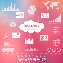 Fototapeta premium Business Infographics Chart