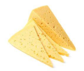 Cheese isolated on white background