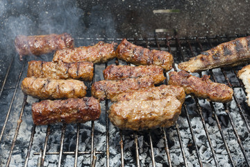 meat on grill