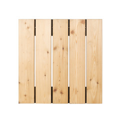 Wooden garden tile isolated with clipping path 