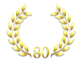 Lauriers anniversaire 80