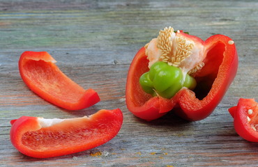 Paprika Mutation rot-grün neue Zucht