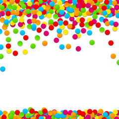 Confetti celebration background.