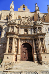 Obraz premium Santa Maria Maggiore church Montblanc, Tarragona Spain