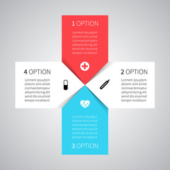 Modern vector template for your medical project