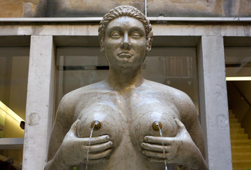 Fountain of the Tits in Treviso, Italy