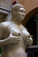 Fountain of the Tits in Treviso, Italy