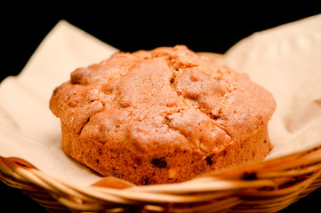 Muffins Freshly Baked on basket