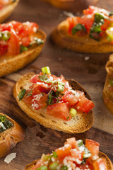 Homemade Italian Bruschetta Appetizer