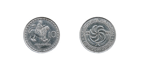 Coin 10 tetri GEL. Republic of Georgia