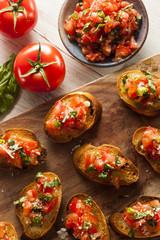 Homemade Italian Bruschetta Appetizer