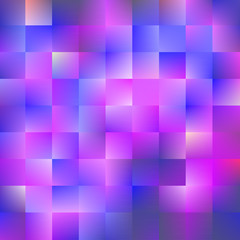 Blue and violet background with squares