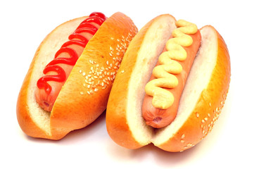 two classic hot dog