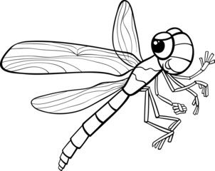 dragonfly insect coloring page