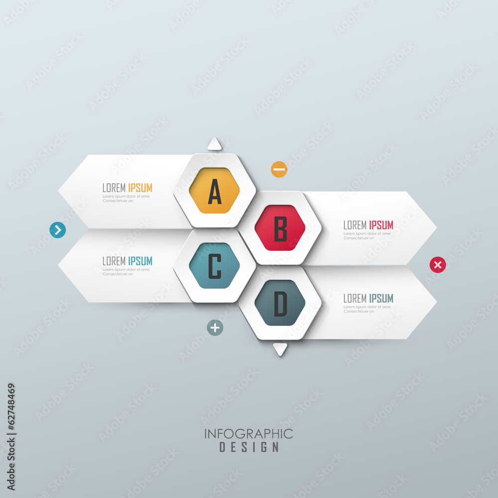 Wall mural vector template for infographic or web design