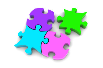 Obraz premium Puzzle Pieces