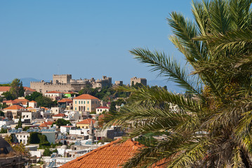 Rhodes. Panorama of old town