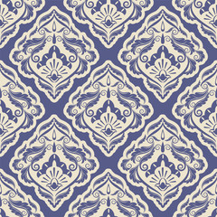seamless wallpaper.damask pattern.floral background