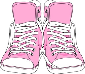 cute pink shoes
