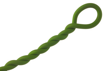 electrical cable isolated on white background- knot