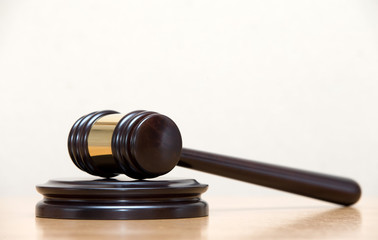 wooden judge gavel