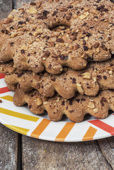 delicious cookie of the home baking with nuts