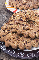 delicious cookie of the home baking with nuts