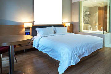 interior of modern hotel