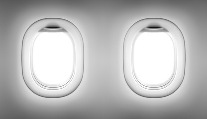Fototapeta premium two airplane or jet windows