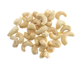 Cashew Nuts Isolated on White Background