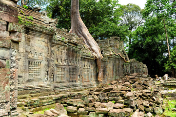 Wall of Angkor Temple
