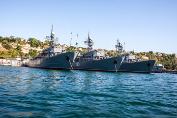 Russian warship in the Bay, Sevastopol, Crimea © Sergii Figurnyi
