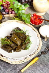Turkish Stuffed grape leaves