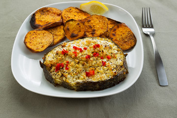 Freshly Baked Fish and Yams
