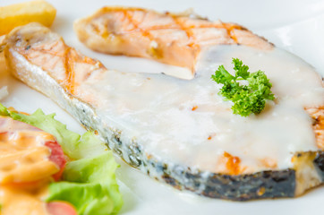 Salmon steak