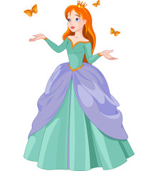 Princess and butterflies © Anna Velichkovsky
