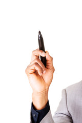 Businessman with marker