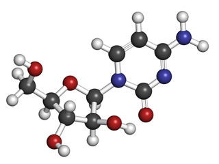 Obraz premium Cytarabine (cytosine arabinoside, Ara-C) chemotherapy drug.